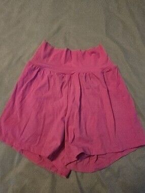 HALARA Hot Pink High-Waist Relaxed Shorts